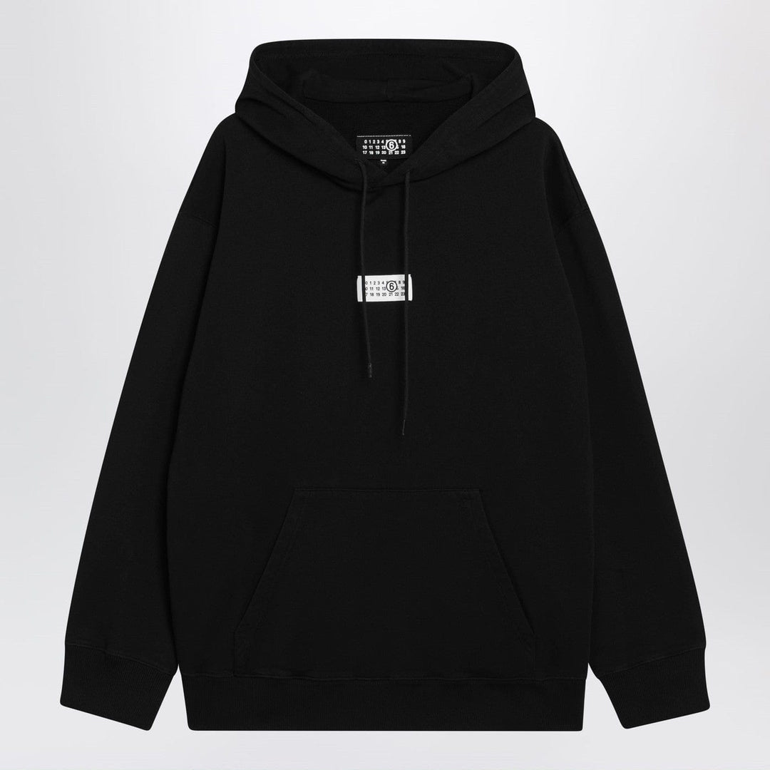 Shirts &amp; Tops MM6 Maison Margiela - Black Numeric cotton hoodie Brand