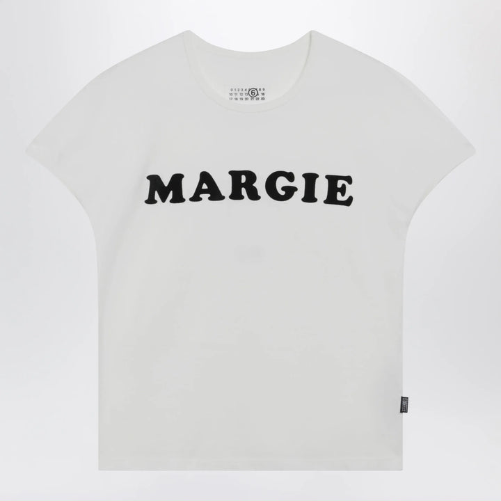 MM6 Maison Margiela - Vintage jersey cotton T-shirt in white Brand Shirts &amp; Tops XS