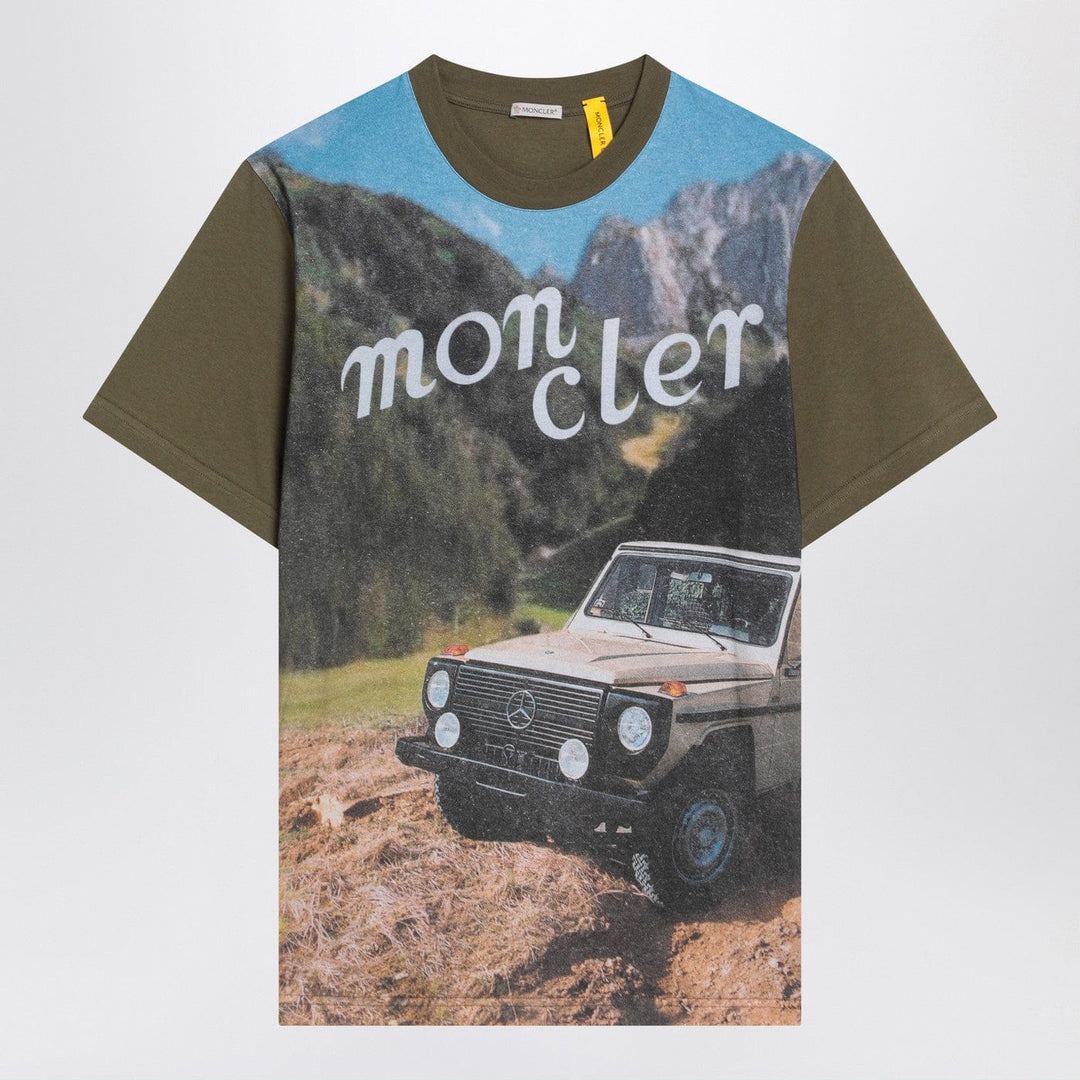 Shirts &amp; Tops L Moncler x Mercedes-Benz by Nigo - Green printed cotton t-shirt Brand