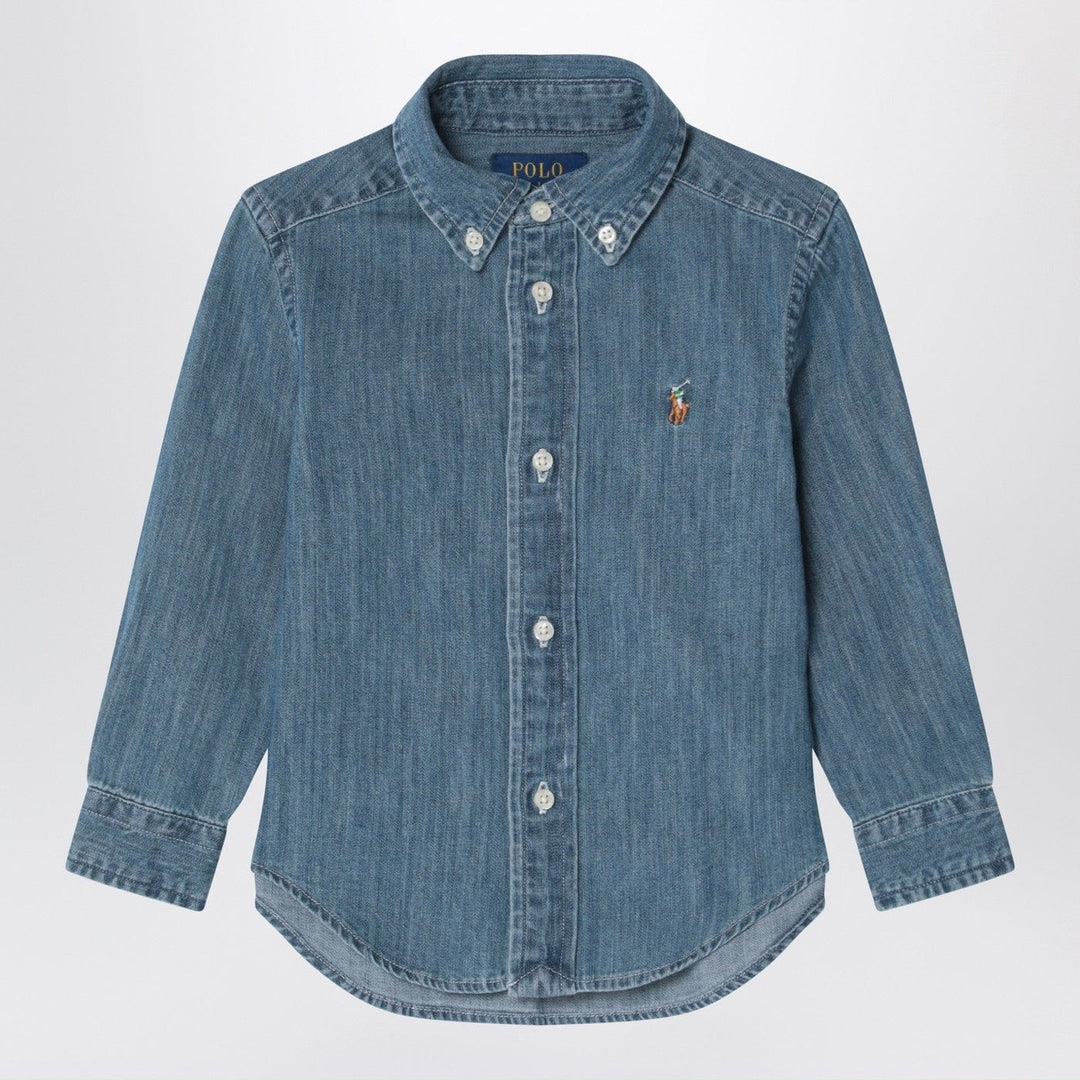 Shirts &amp; Tops M Polo Ralph Lauren - Blue denim button-down shirt Brand