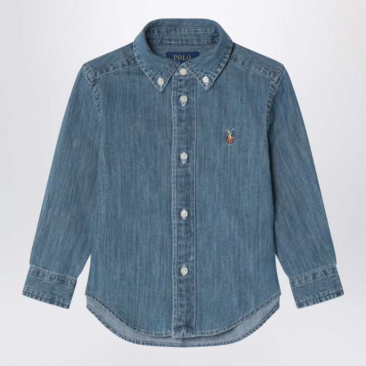 Shirts &amp; Tops M Polo Ralph Lauren - Blue denim button-down shirt Brand