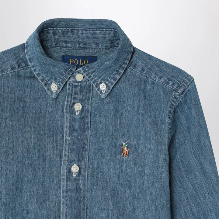 Polo Ralph Lauren - Blue denim button-down shirt Brand Shirts &amp; Tops M