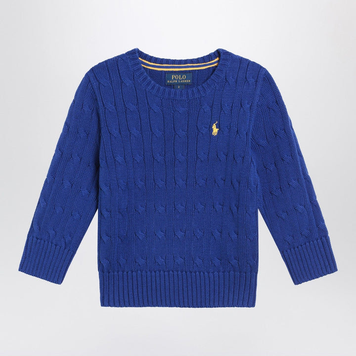 Shirts &amp; Tops S Polo Ralph Lauren - Bright blue cable-knit crewneck sweater Brand