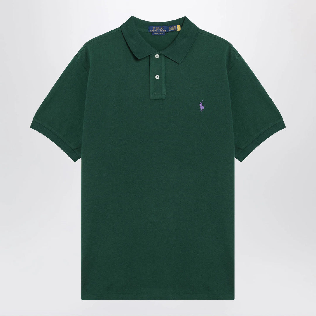 Polo Ralph Lauren - Forest green cotton Custom Slim-Fit polo shirt Brand Shirts &amp; Tops S