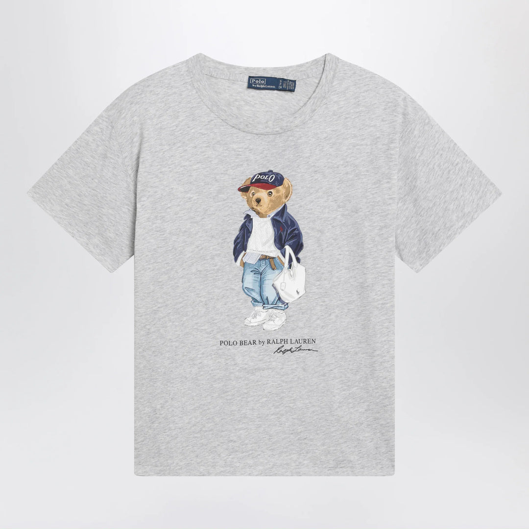 Polo Ralph Lauren - Grey Polo Bear Cotton T-Shirt Brand Shirts &amp; Tops XS