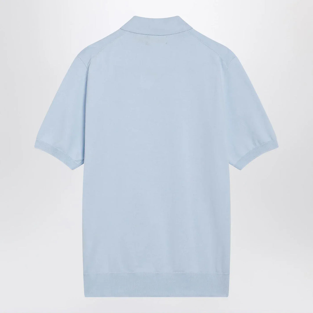 Polo Ralph Lauren - Light blue cotton knit polo shirt Brand Shirts &amp; Tops