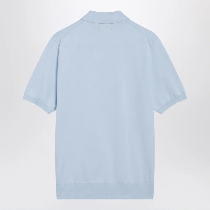 Polo Ralph Lauren - Light blue cotton knit polo shirt Brand Shirts &amp; Tops