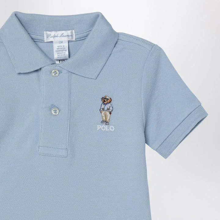 Polo Ralph Lauren - Light blue cotton polo shirt with logo embroidery Brand Shirts &amp; Tops 3