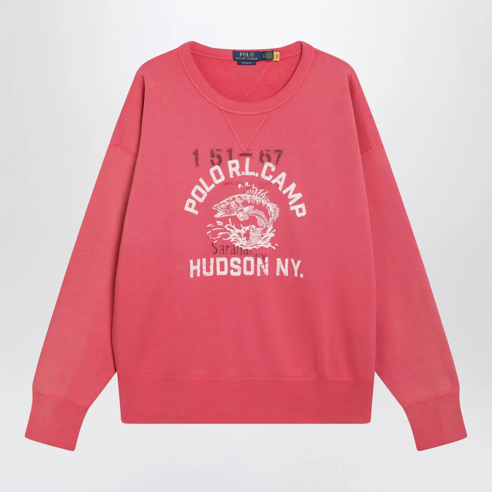 Polo Ralph Lauren - Light red sweatshirt with logo print Brand Shirts & Tops S