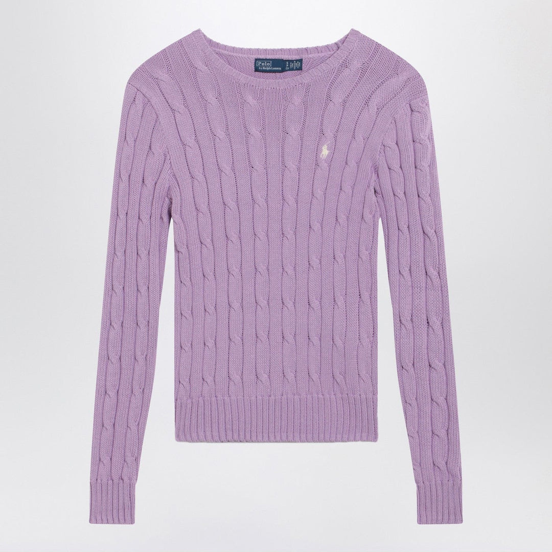 Shirts & Tops Polo Ralph Lauren - Lilac cotton cable-knit sweater Brand
