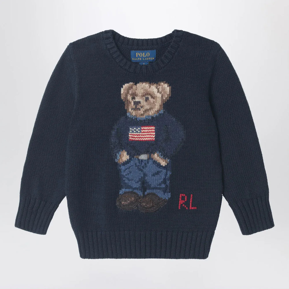 Polo Ralph Lauren - Navy blue Polo Bear cotton sweater Brand Shirts & Tops S