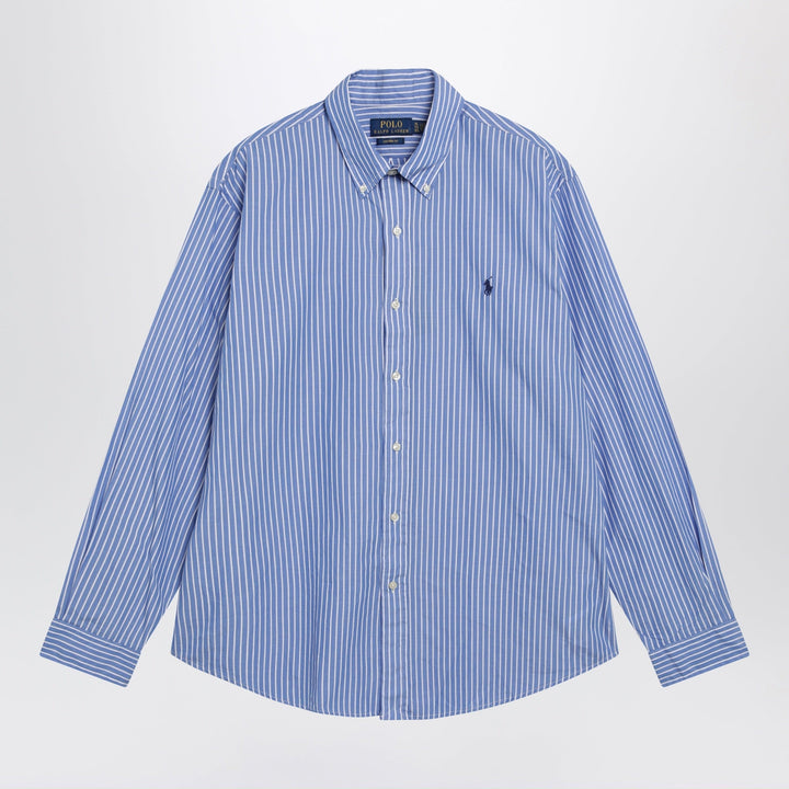 Shirts &amp; Tops Polo Ralph Lauren - White/blue striped Custom-Fit poplin shirt Brand