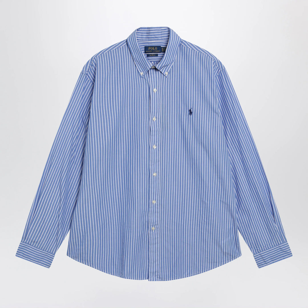 Polo Ralph Lauren - White/blue striped Custom-Fit poplin shirt Brand Shirts &amp; Tops S