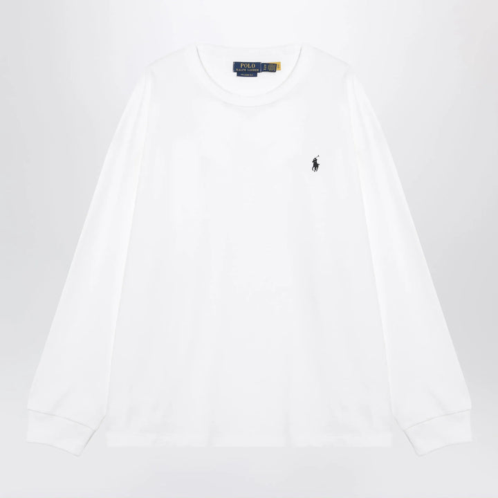 Polo Ralph Lauren - White cotton Relaxed-Fit crewneck sweatshirt Brand Shirts &amp; Tops S