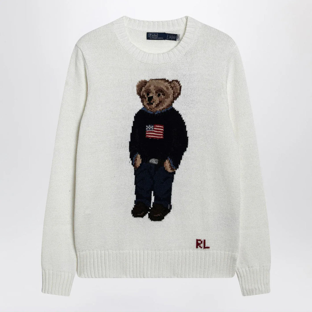 Polo Ralph Lauren - White Polo Bear sweater Brand Shirts &amp; Tops XS