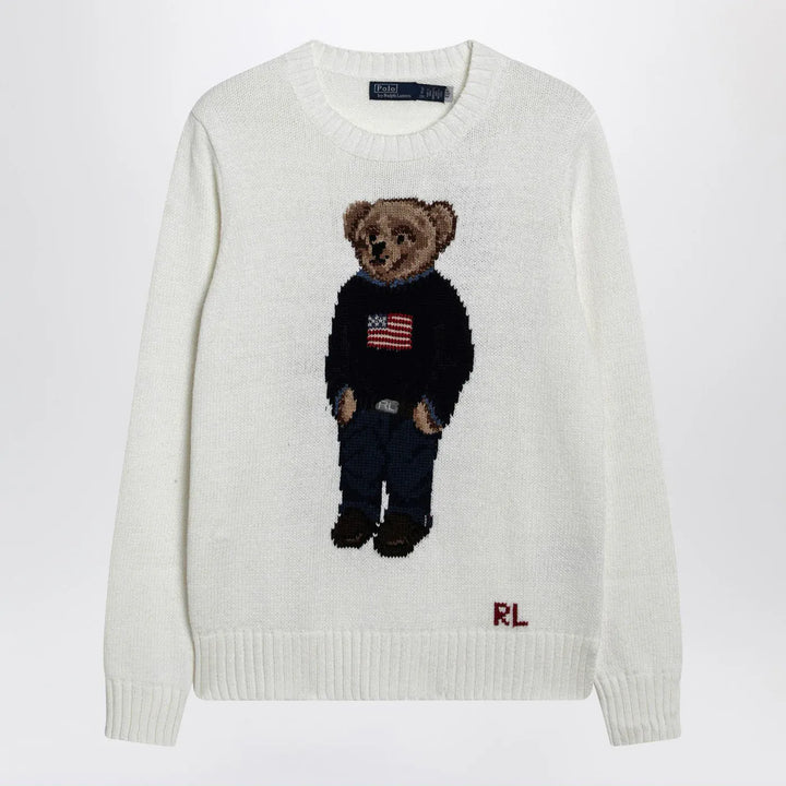Polo Ralph Lauren - White Polo Bear sweater Brand Shirts &amp; Tops XS