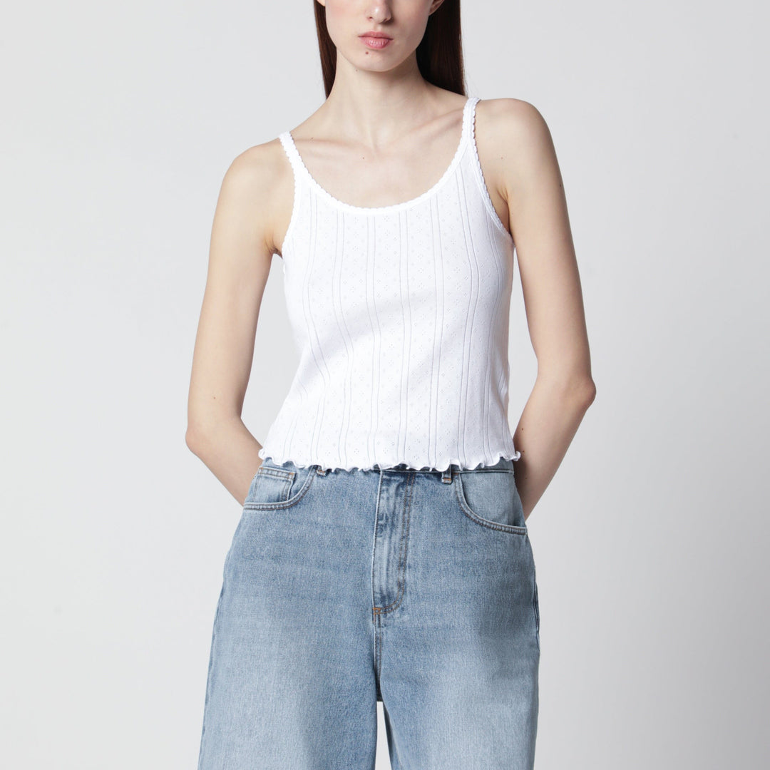 Shirts & Tops Róhe - White organic cotton tank top Brand