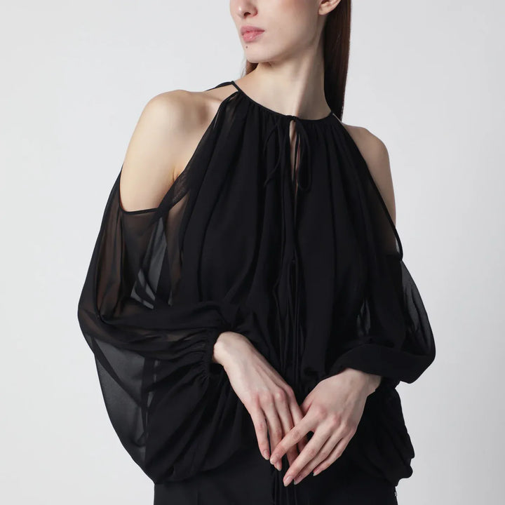 THE ANDAMANE - Black off-shoulder blouse Brand Shirts &amp; Tops