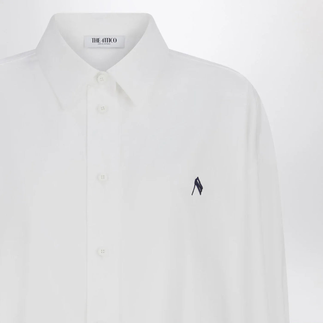 The Attico - Oversized white cotton shirt Brand Shirts &amp; Tops
