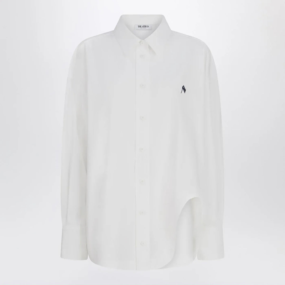 The Attico - Oversized white cotton shirt Brand Shirts &amp; Tops 38  IT