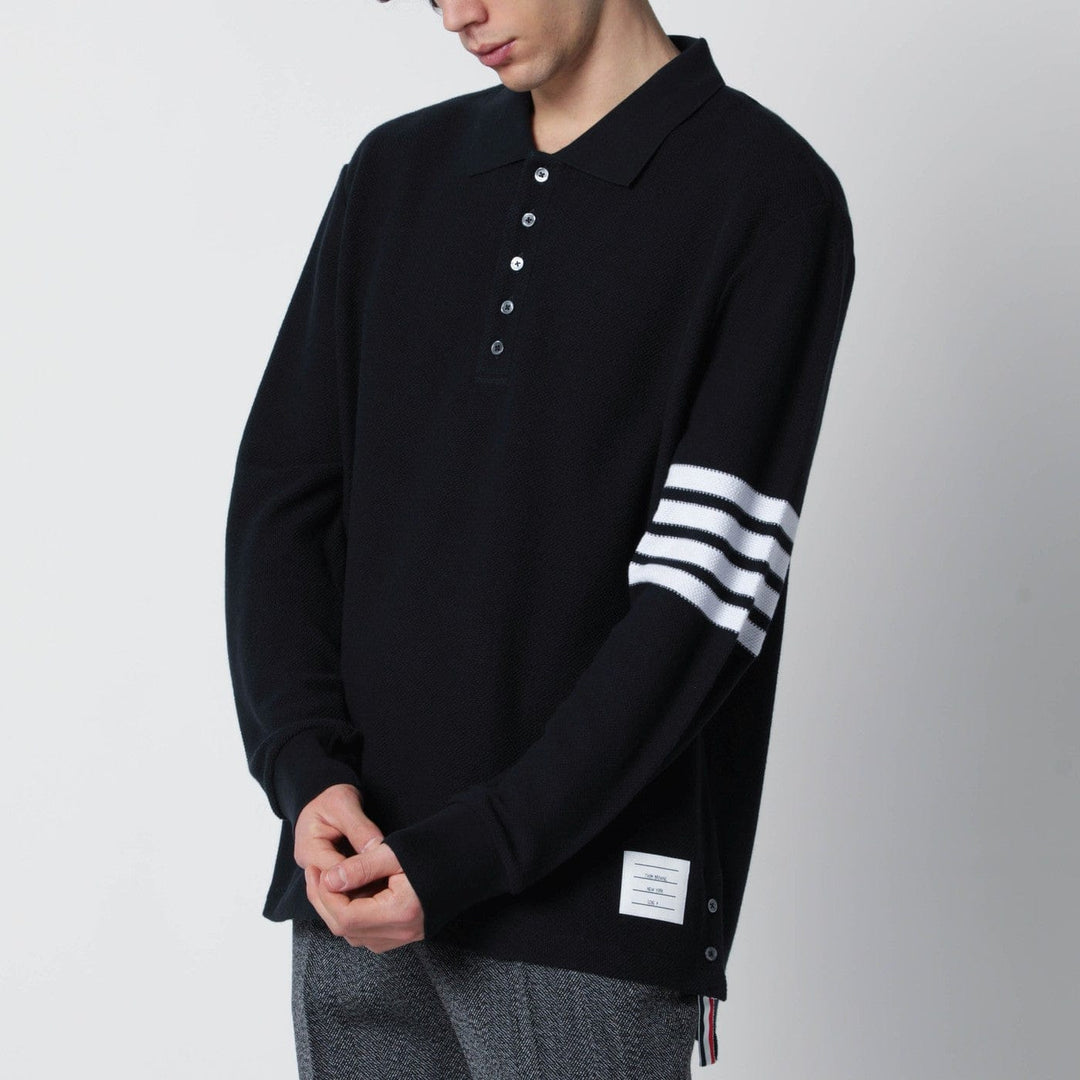 Shirts & Tops Thom Browne - Navy blue cotton polo shirt Brand