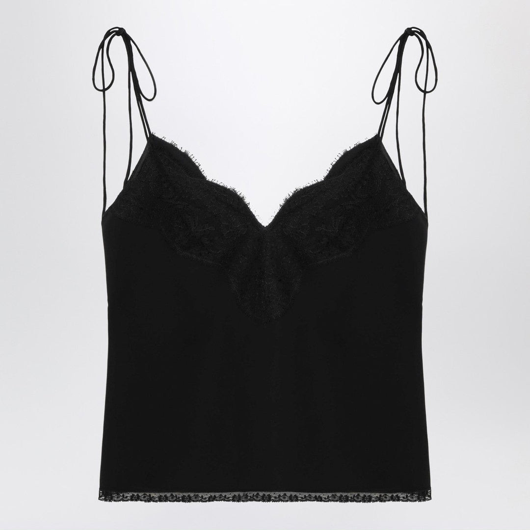 Shirts &amp; Tops Valentino - Black silk top Brand
