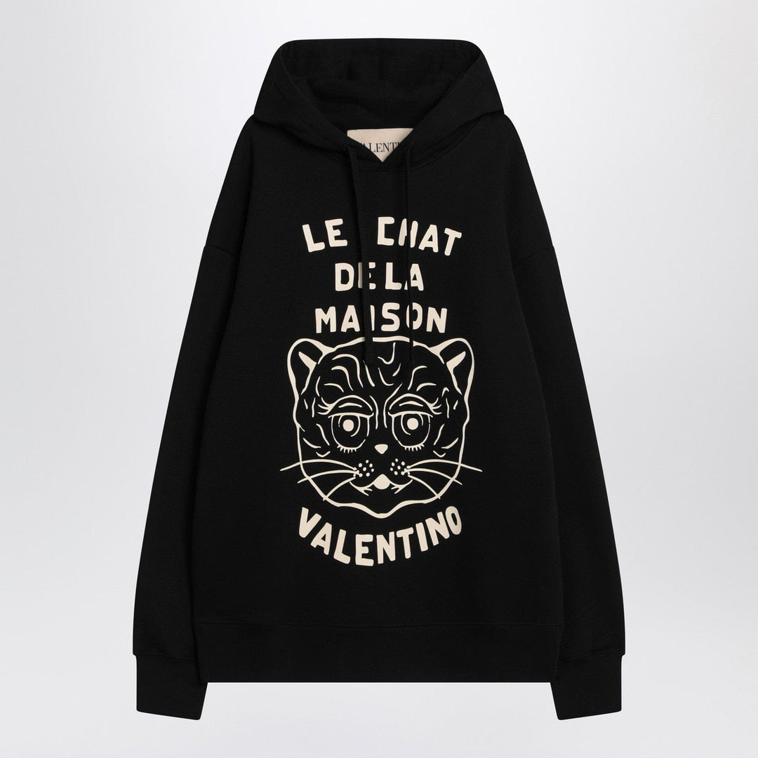 Shirts & Tops Valentino - Black sweatshirt with Le Chat de la Maison patch Brand