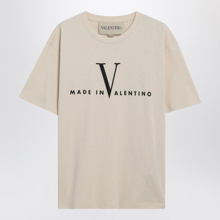 Shirts &amp; Tops Valentino - Butter-colored “Made In Valentino” T-shirt Brand