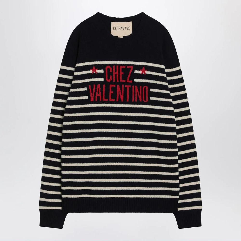 Valentino - Sweater with jacquard pattern Chez Valentino Brand Shirts & Tops L