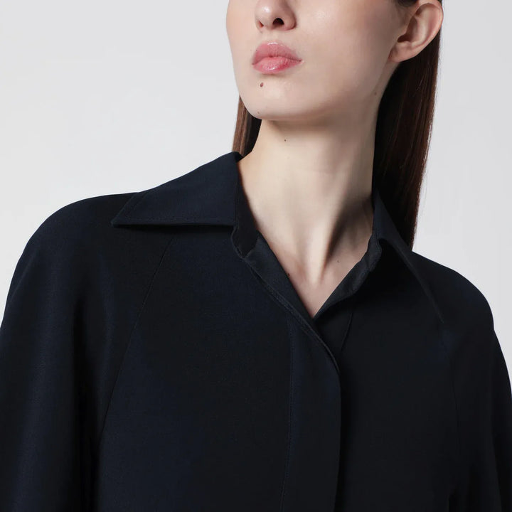 Victoria Beckham - Navy blue midi shirt dress Brand Shirts &amp; Tops 10 UK