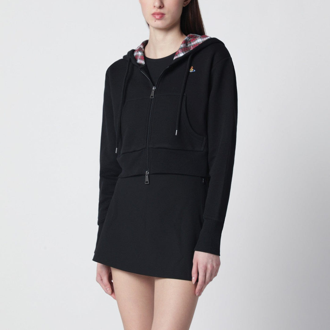 Shirts &amp; Tops Vivienne Westwood - Black cropped sweatshirt with Orb logo Brand