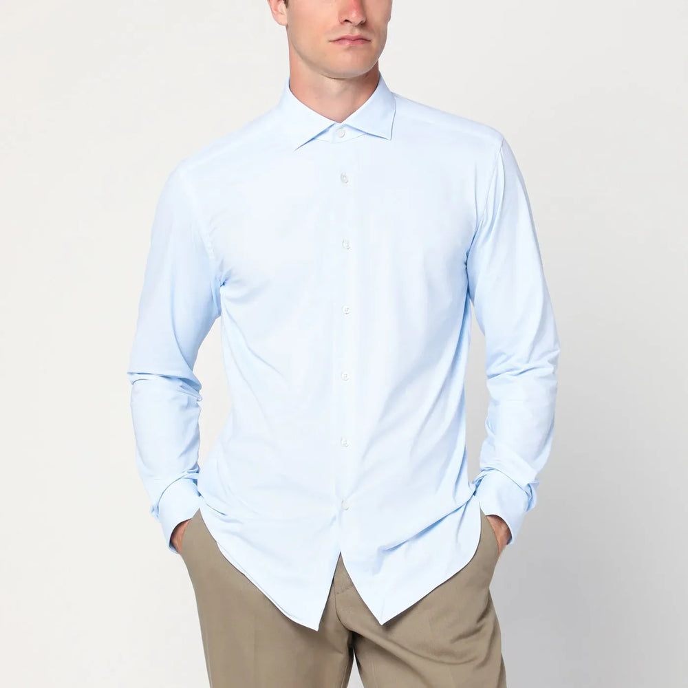 XACUS - Light blue Active twill shirt Brand Shirts & Tops 42