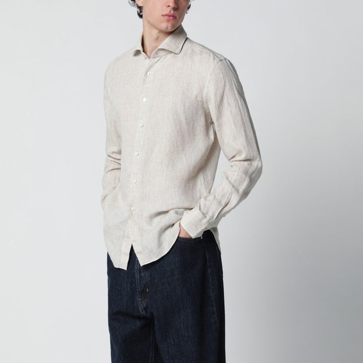 Shirts &amp; Tops 44 XACUS - Tailor Fit linen shirt beige Brand