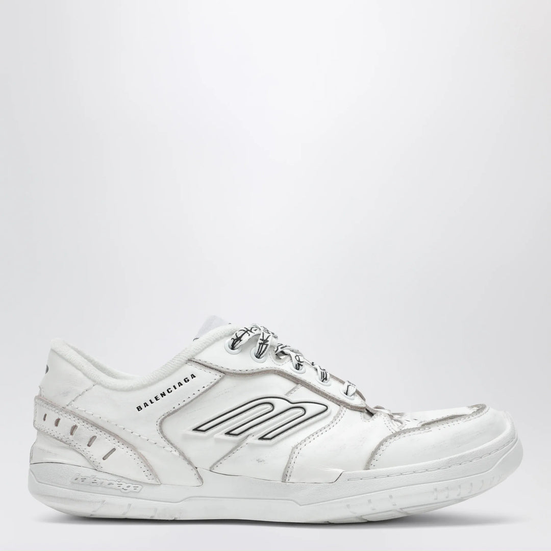Balenciaga - Hamptons Worn-Out Mid white Sneakers Brand Shoes 37 IT
