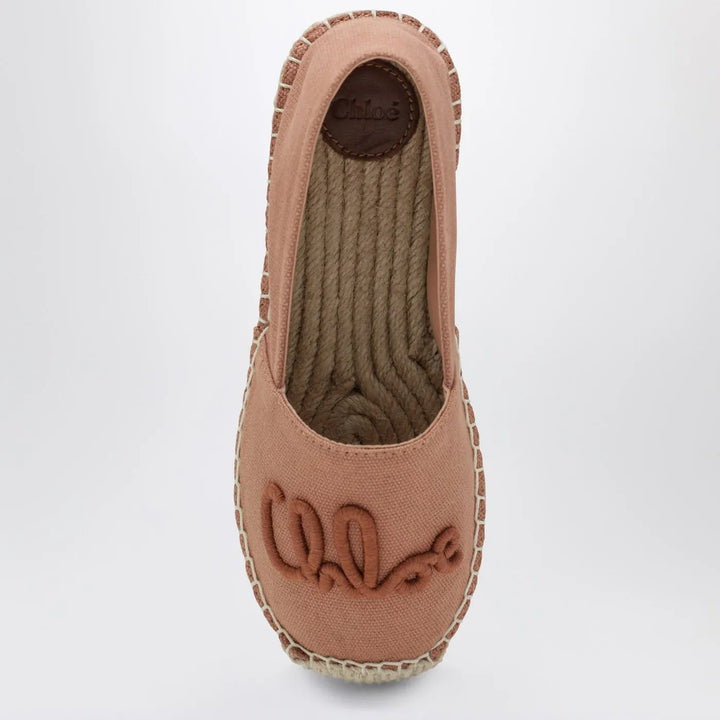 Chloé - Pink espadrilles with logo embroidery Brand Shoes