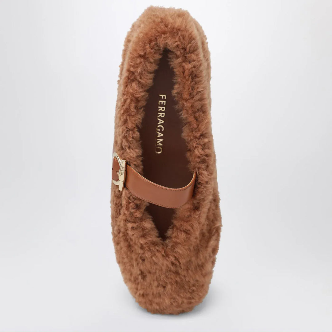Ferragamo - Ballerina ornament Gancini Brand Shoes 4,5 US