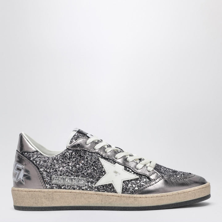 Shoes Golden Goose - Ballstar silver glitter sneaker Brand