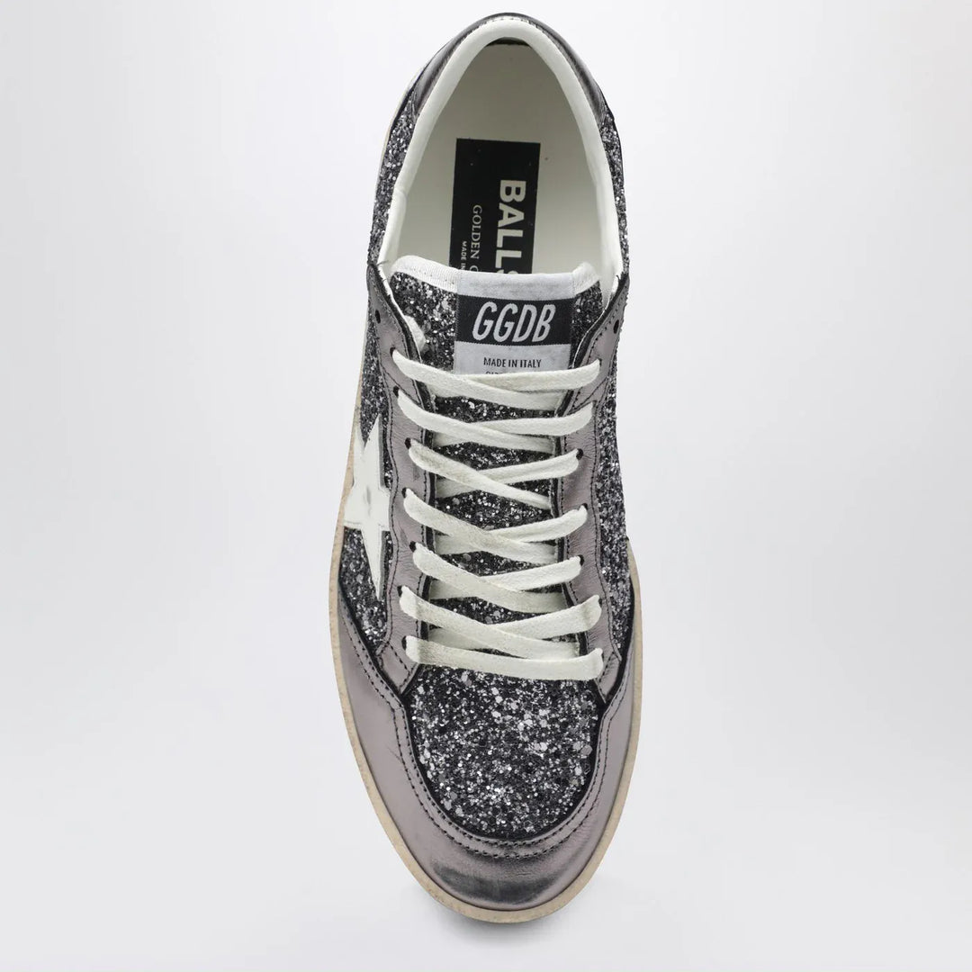 Golden Goose - Ballstar silver glitter Sneakers Brand Shoes