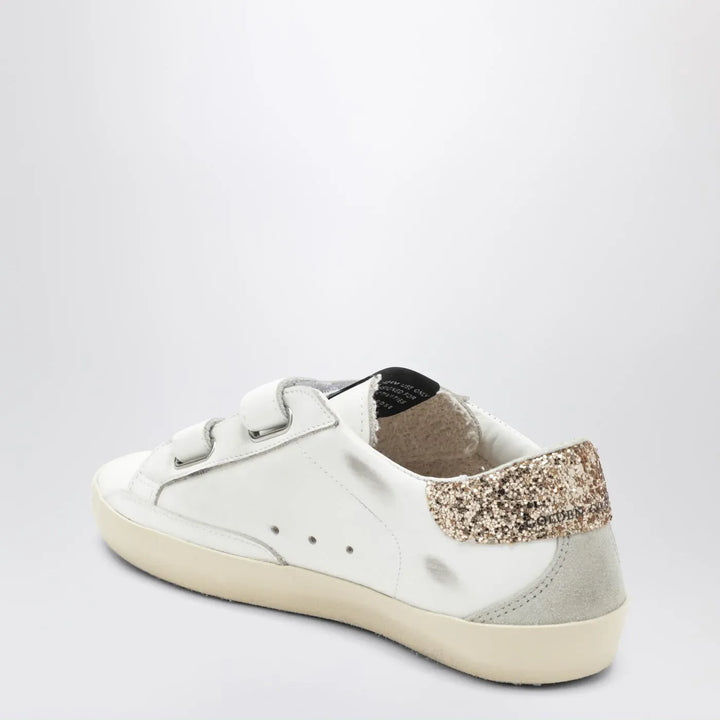 Golden Goose - Old School Sneakers in white with glitter star Brand Shoes