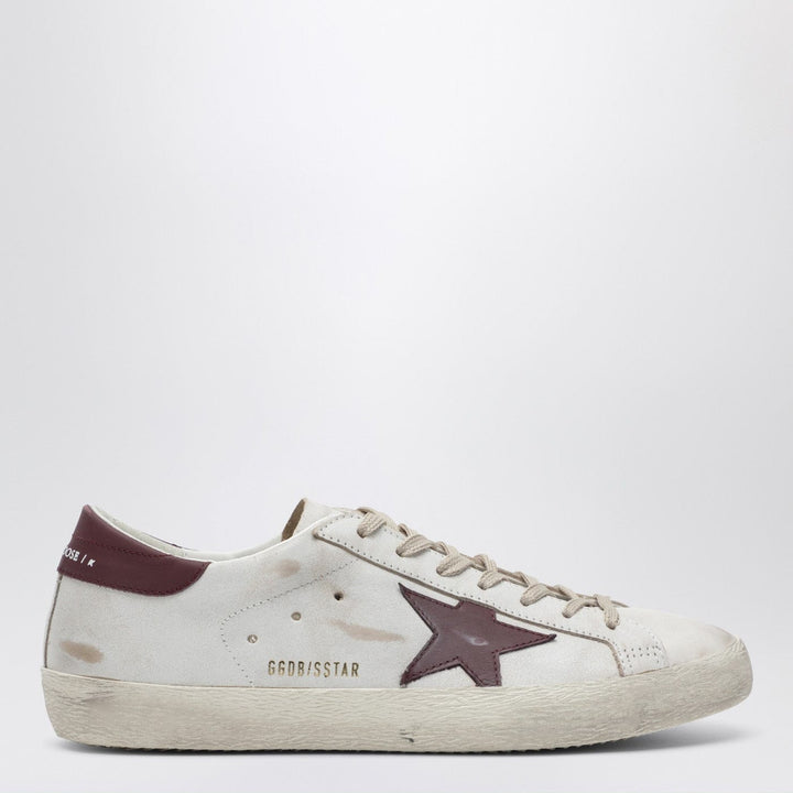Shoes Golden Goose - Super-star sneaker white/burgundy vintage effect Brand