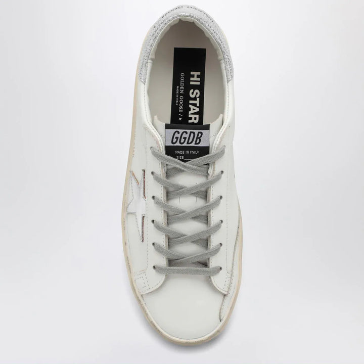 Golden Goose - White/silver Hi-Star Sneakers Brand Shoes