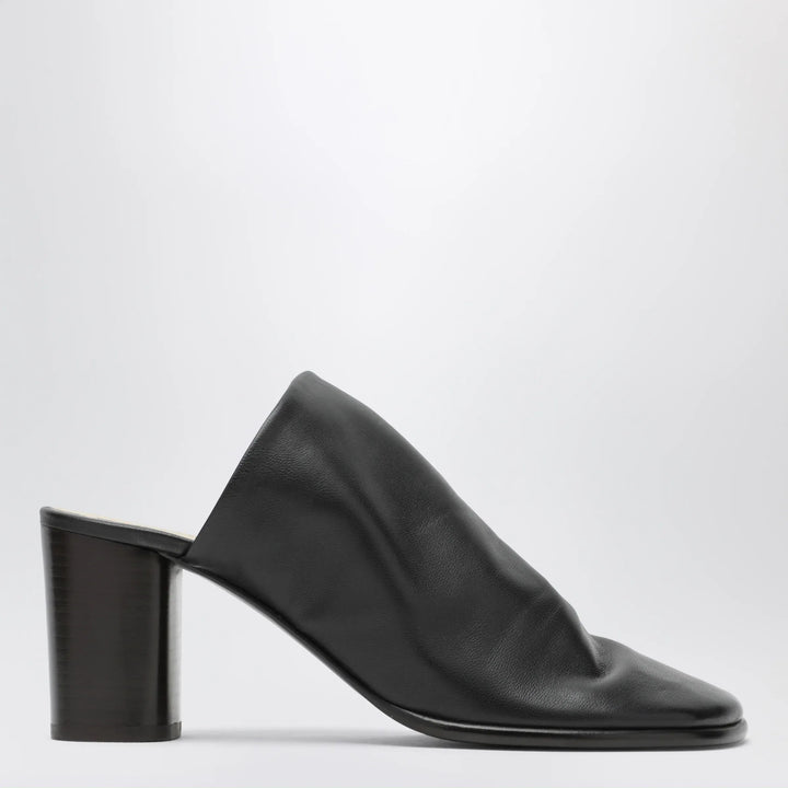 LEMAIRE - Brown lambskin mules with block heel Brand Shoes 38 IT
