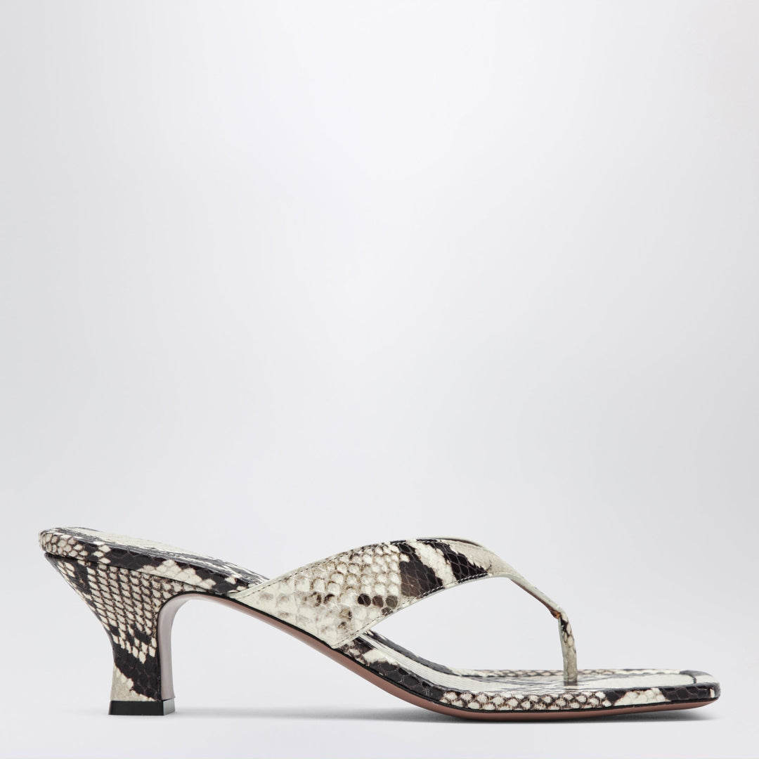 Shoes Paris Texas - Python-print thong slides Brand