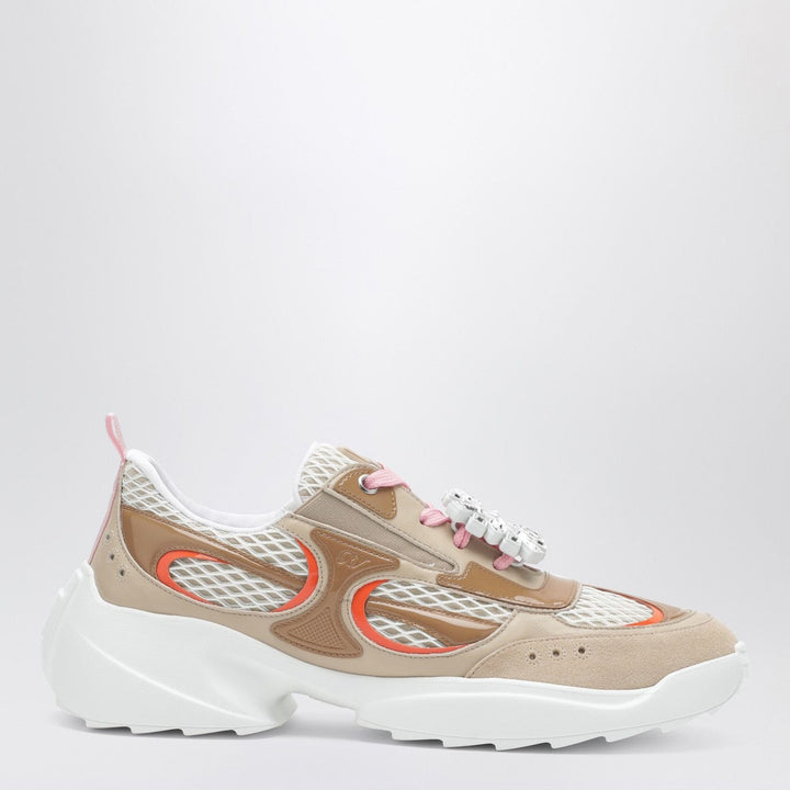 Shoes ROGER VIVIER - Viv’ on the Run beige/white leather and fabric sneaker Brand