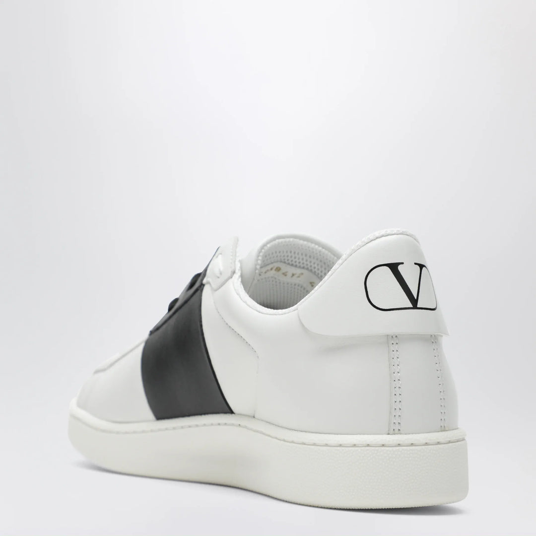 Valentino Garavani - Open Royco nappa calfskin sneakers in white/black Brand Shoes