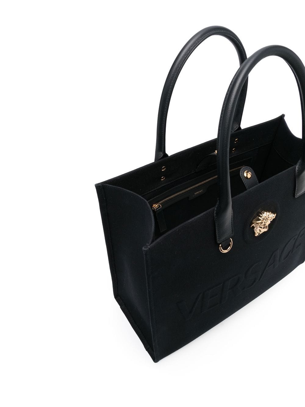 Versace Shopper UNI Versace Black Canvas Medusa Bag Versace Black Canvas Medusa Bag Brand