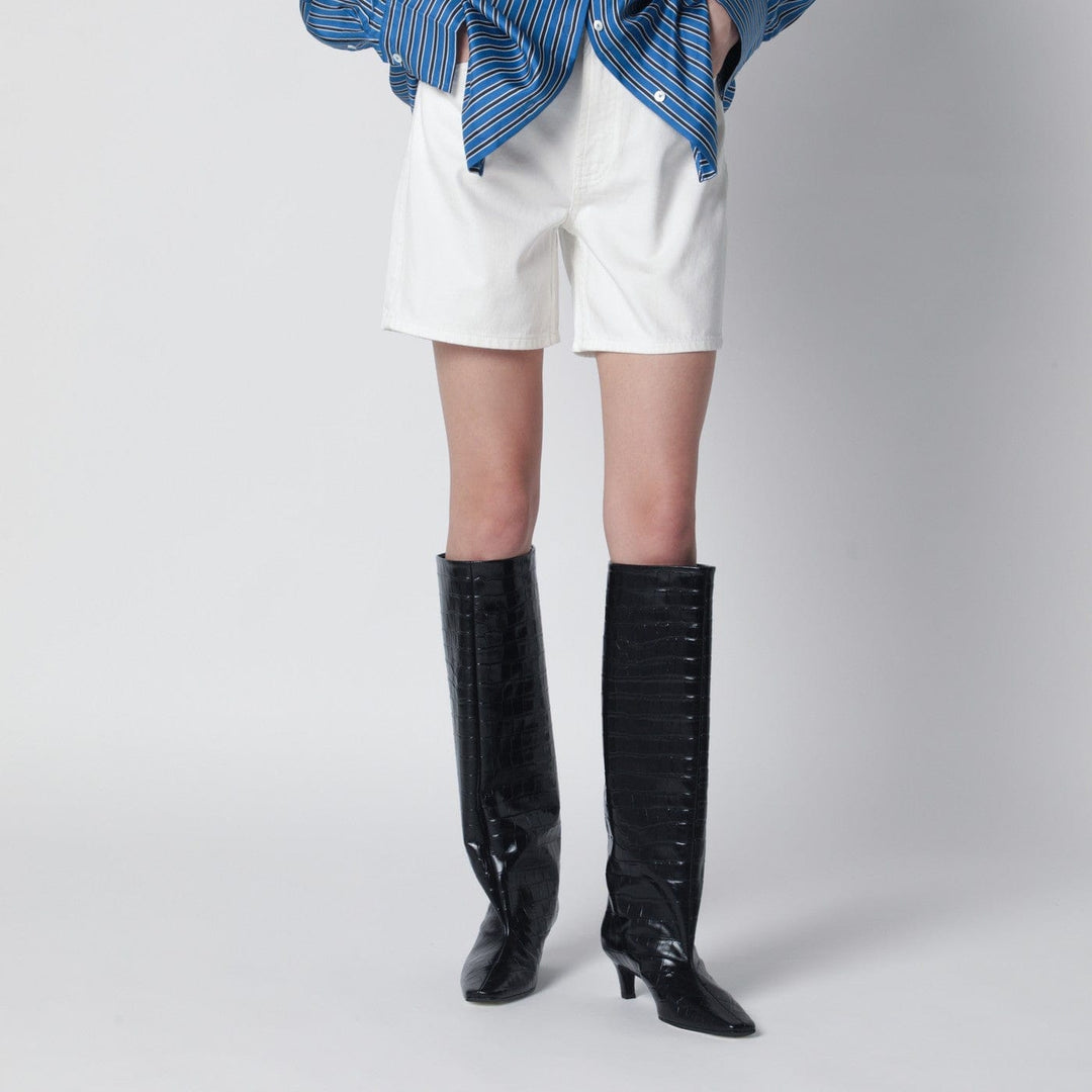 Shorts ANINE BING - Ecru Kat denim shorts Brand