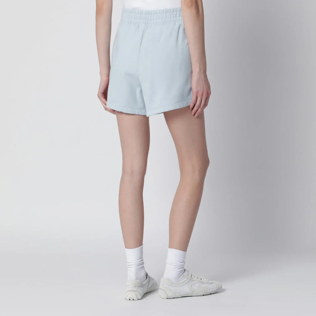 ANINE BING - Light blue cotton Shorts Brand Shorts