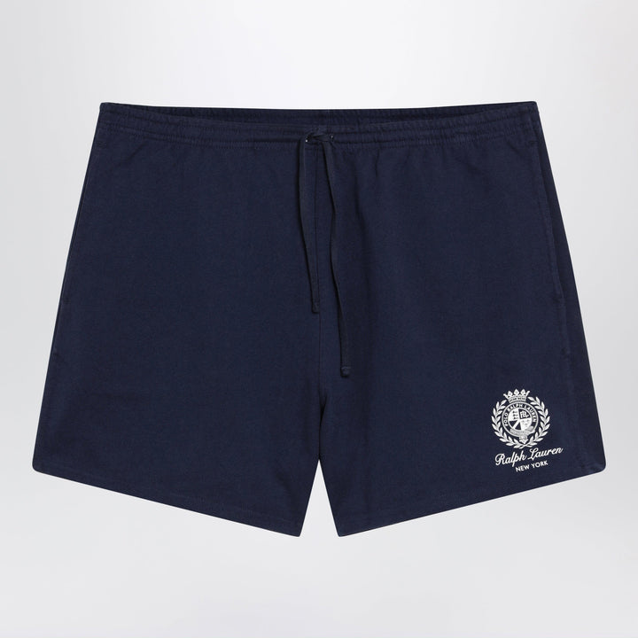 Shorts Polo Ralph Lauren - Blue cotton shorts with graphic logo Brand