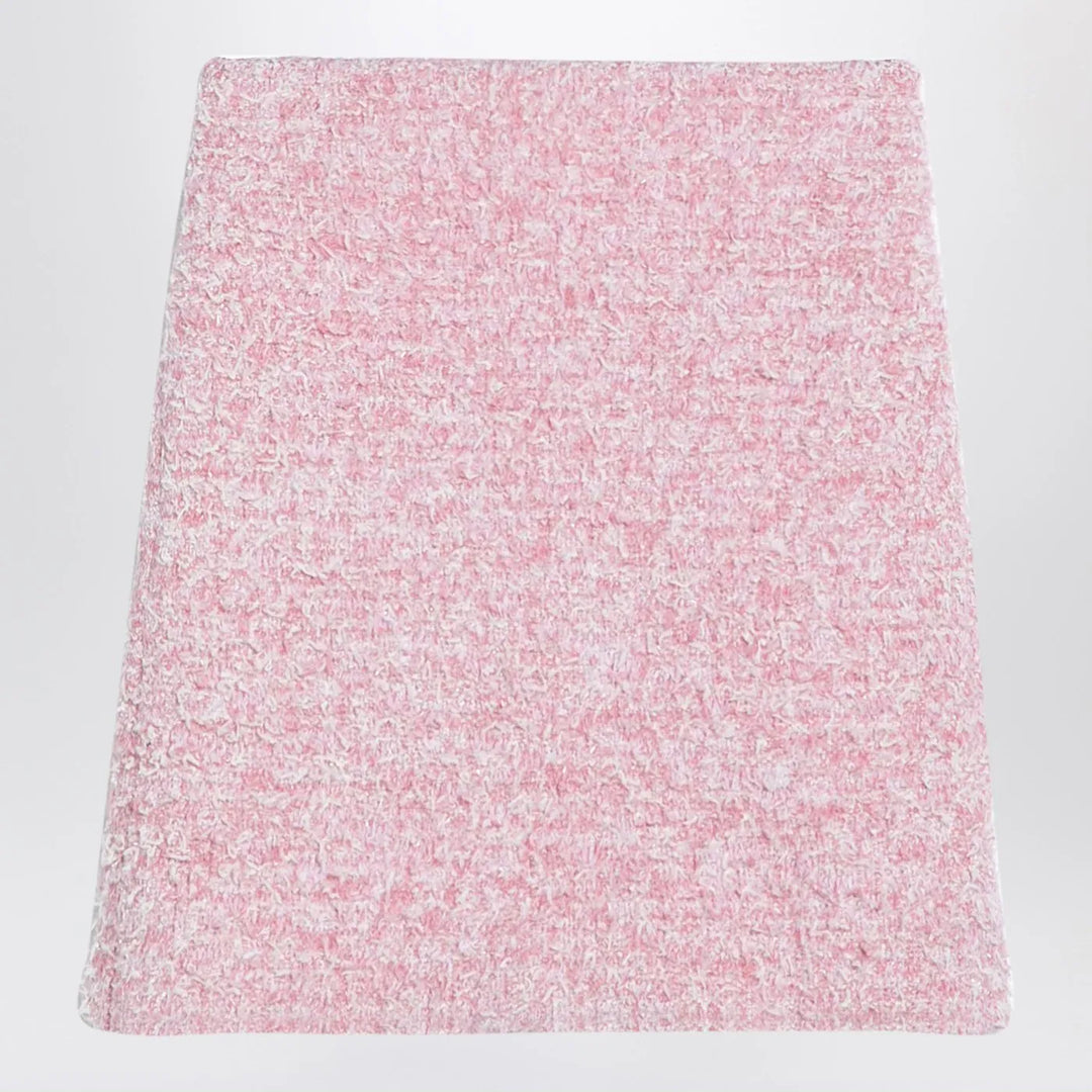 Balenciaga - Pink cotton blend tweed mini skirt Brand Skirts M